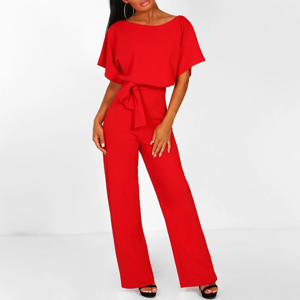 Variant image for Combinaison Femme Chic à Jambes Larges en Polyester-36