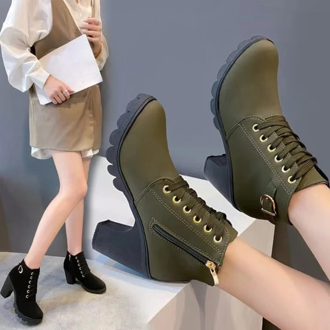 Bottines à lacets pour femmes