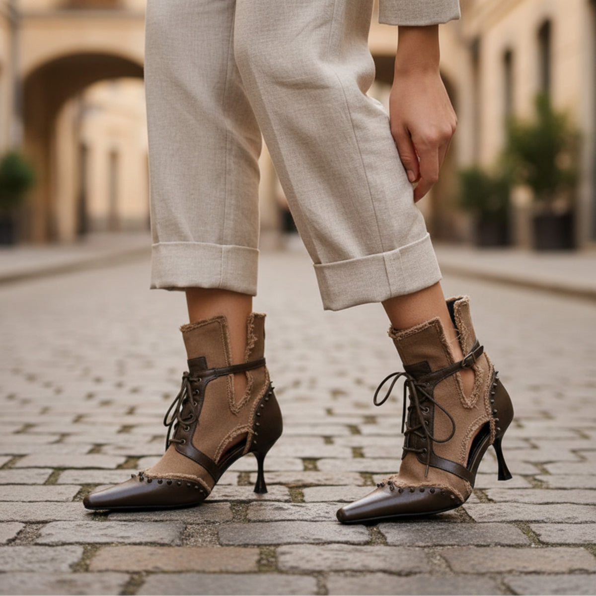 Bottes à Talons Hauts pour Femme Chic