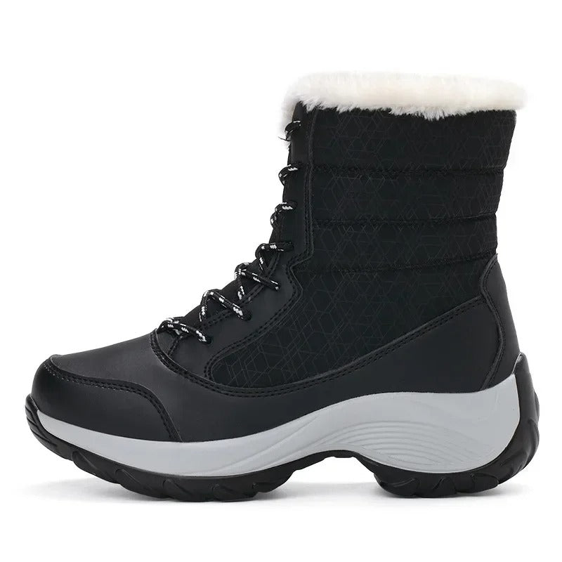 Bottes de neige d'extérieur à plateforme pour femmes