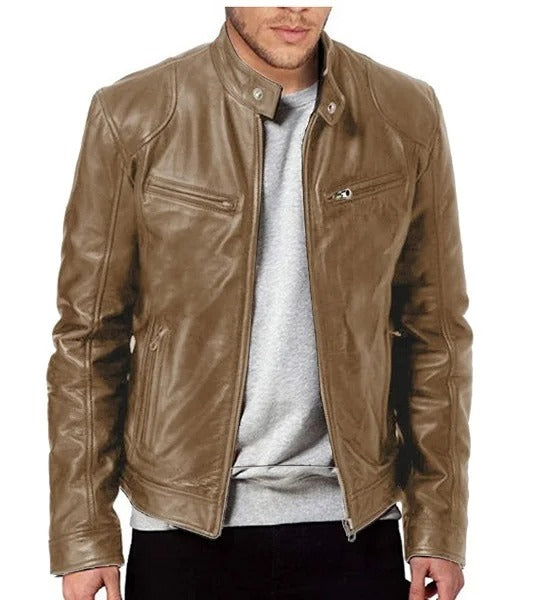 Veste de moto slim pour hommes
