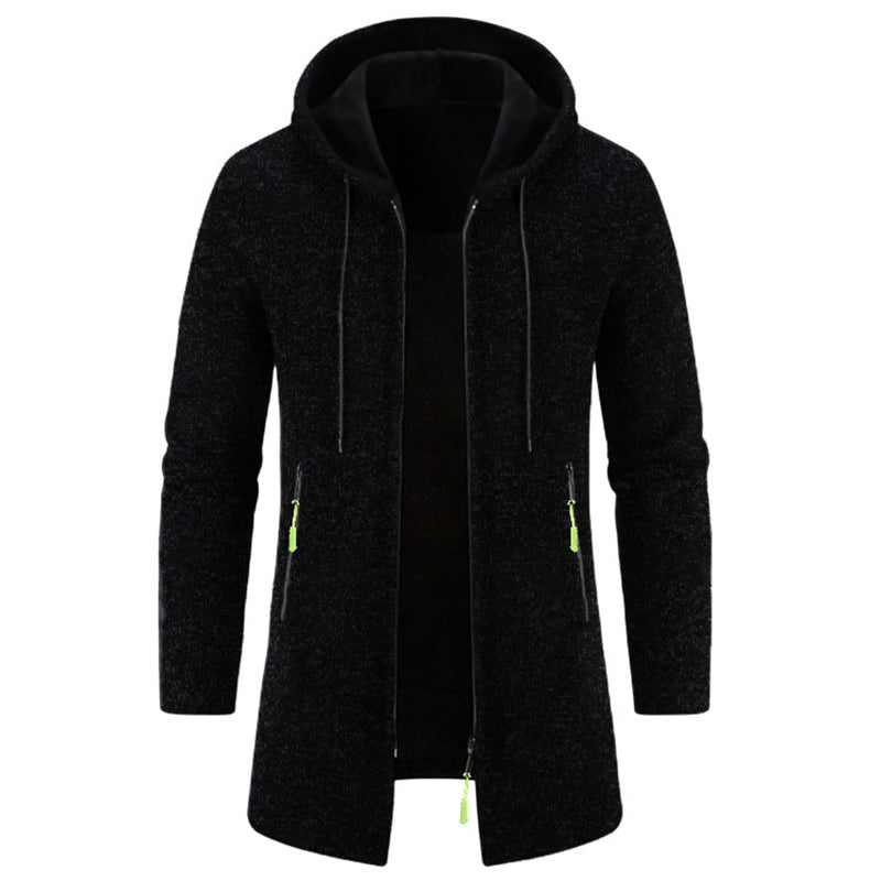 Sweats à capuche zippés à manches longues pour hommes