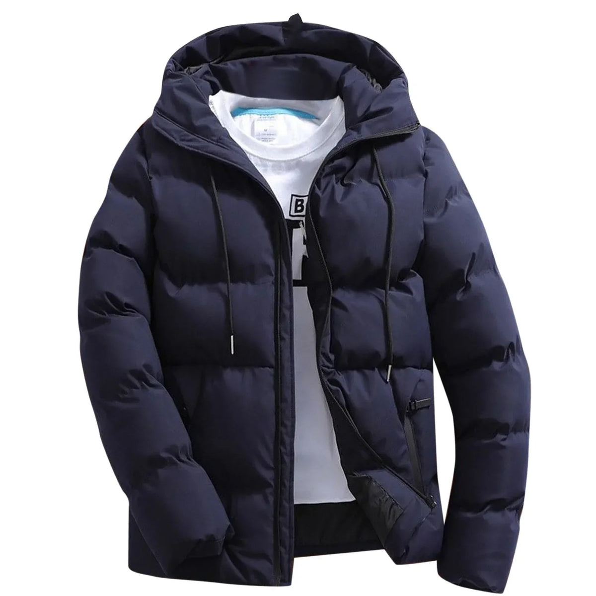 Veste chaude à capuche pour hommes