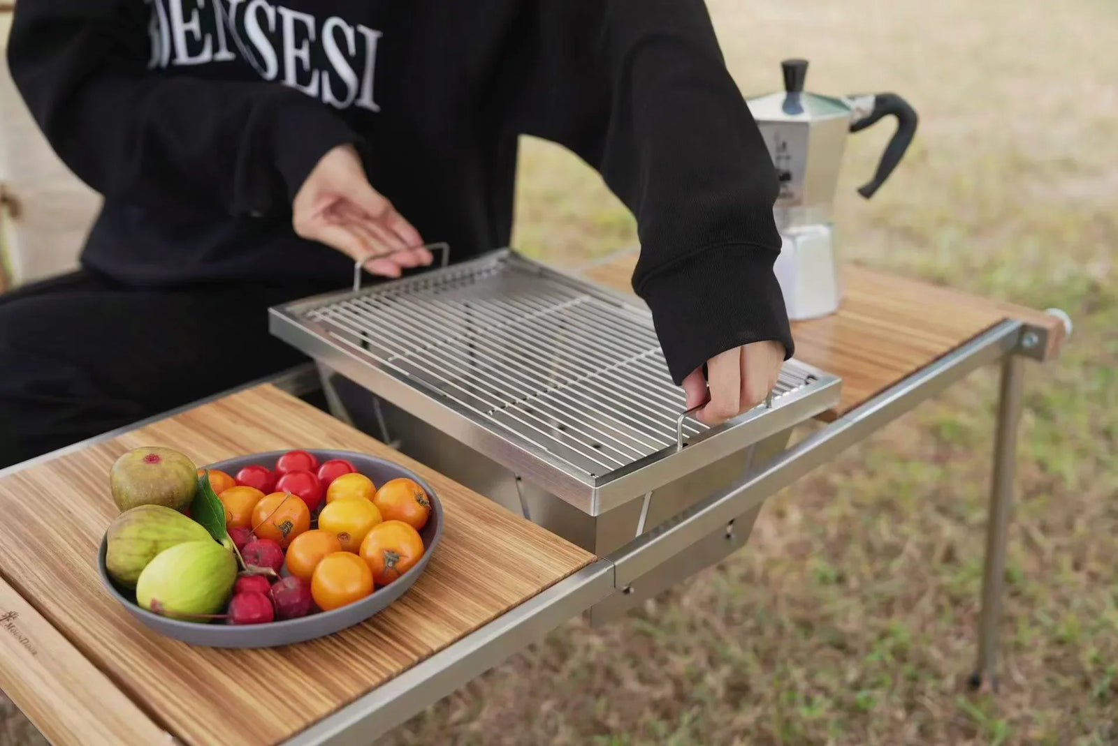 Barbecue portable en acier inoxydable