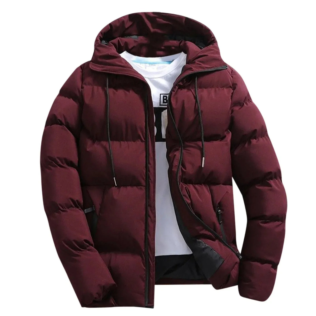 Veste chaude à capuche pour hommes