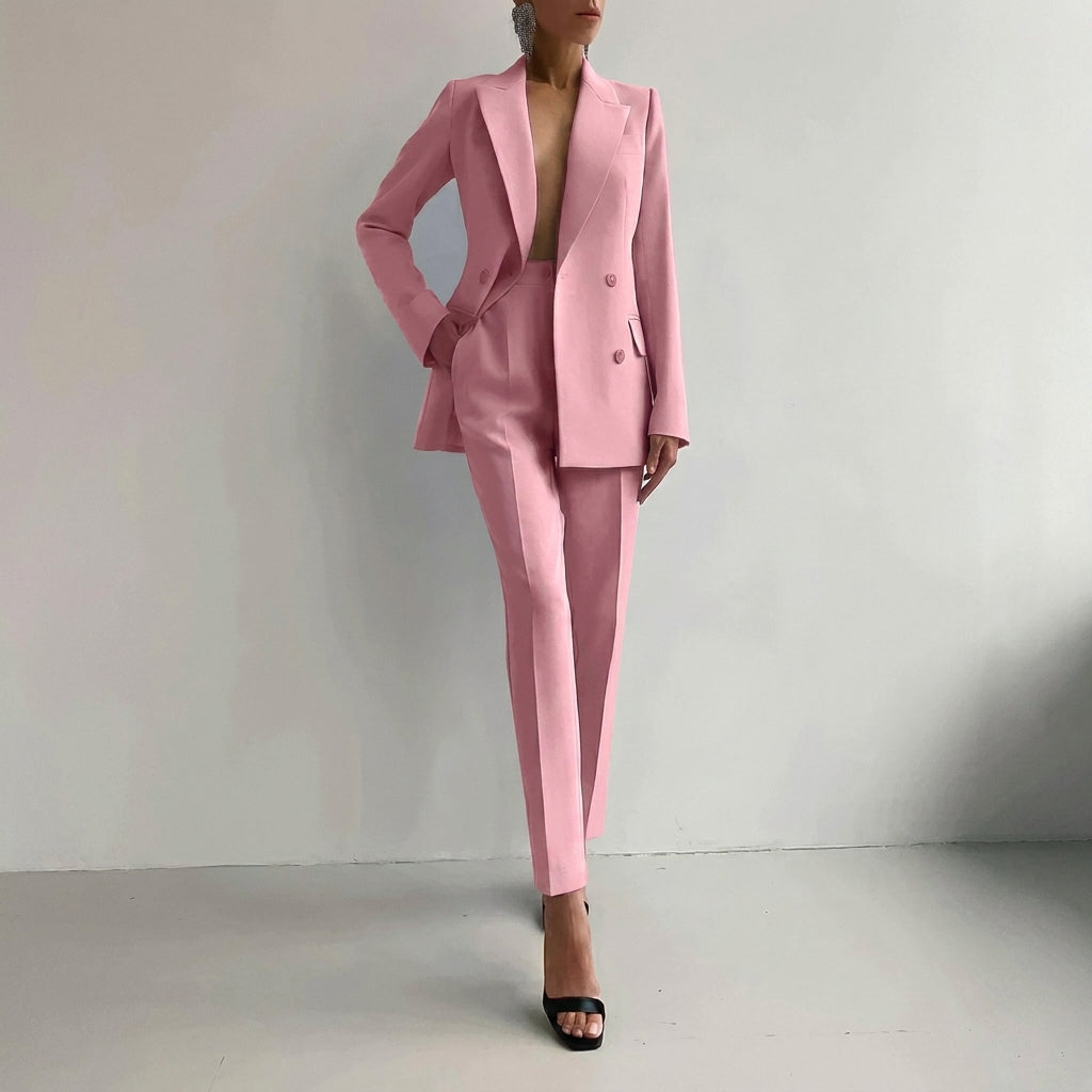 Ensemble Tailleur Pantalon Femme Élégant en Polyvalent