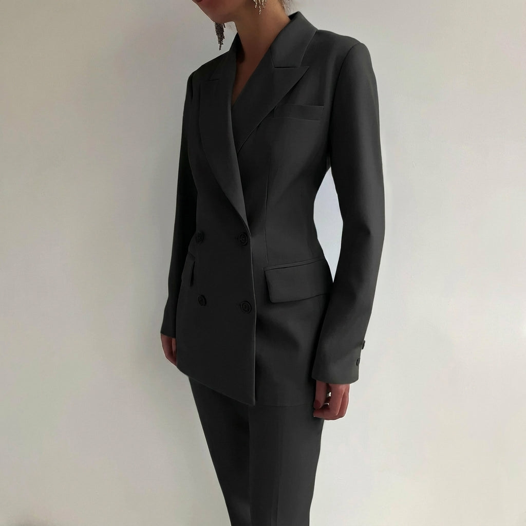 Ensemble Tailleur Pantalon Femme Élégant en Polyvalent