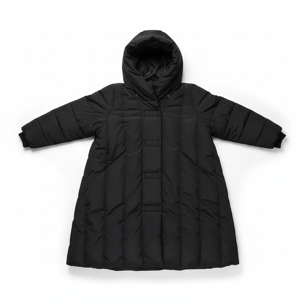 Manteau d'hiver à capuche tendance
