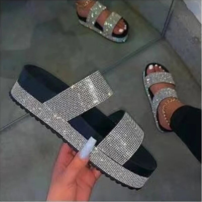 Sandales à paillettes pour femmes