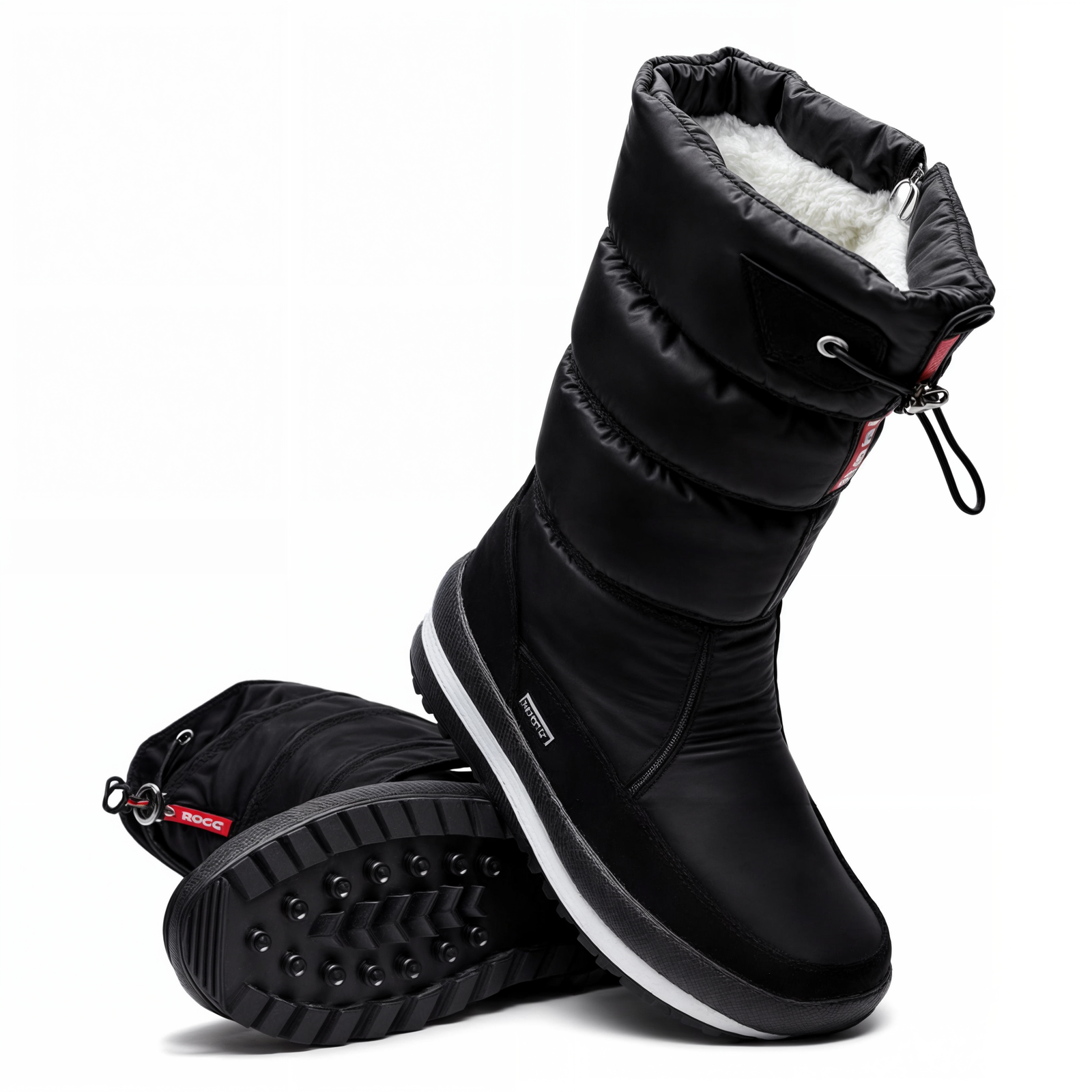 Bottes d'hiver en peluche épaisse pour femmes
