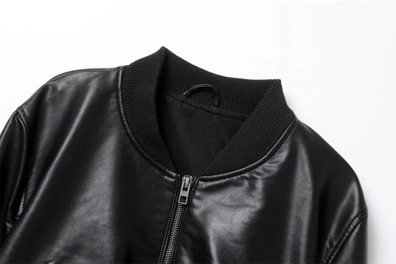 Veste de moto zippée pour femmes