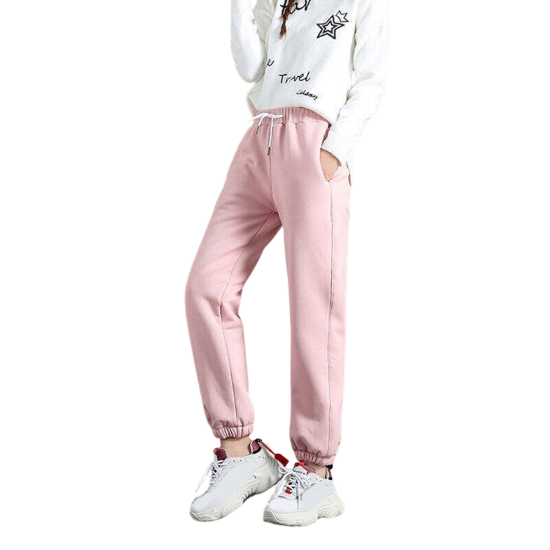 Pantalon épais doublé en polaire pour femmes