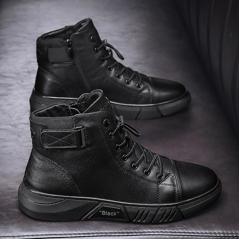 Chaussures pour hommes de randonnée en cuir robuste 5