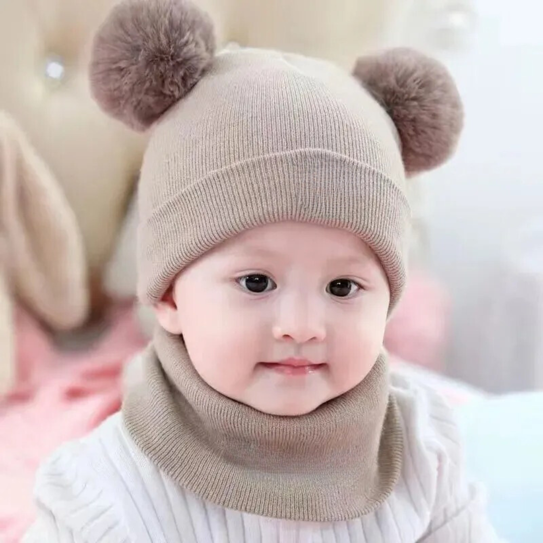 Bonnet bébé tricoté en laine
