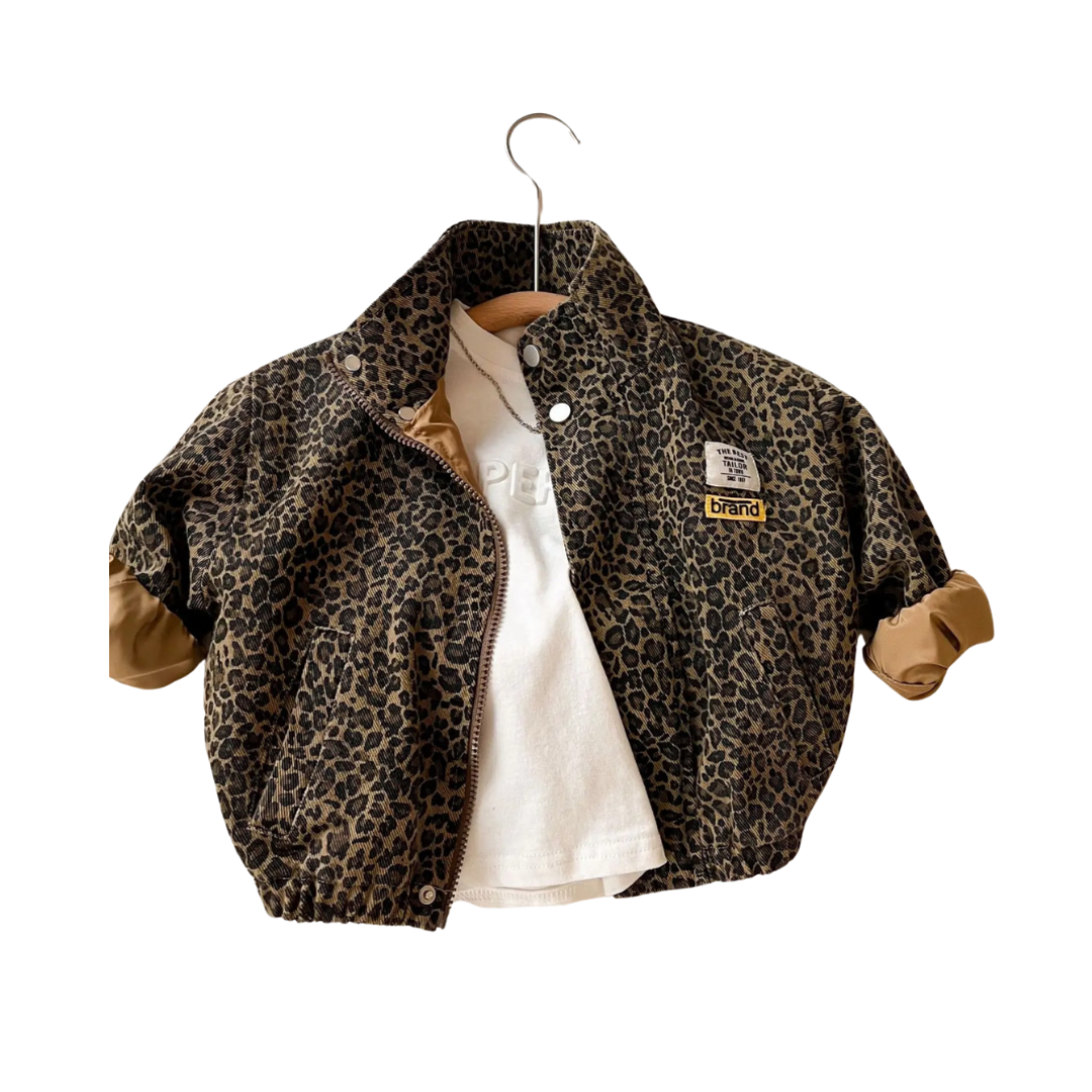 Veste imprimée léopard pour enfants