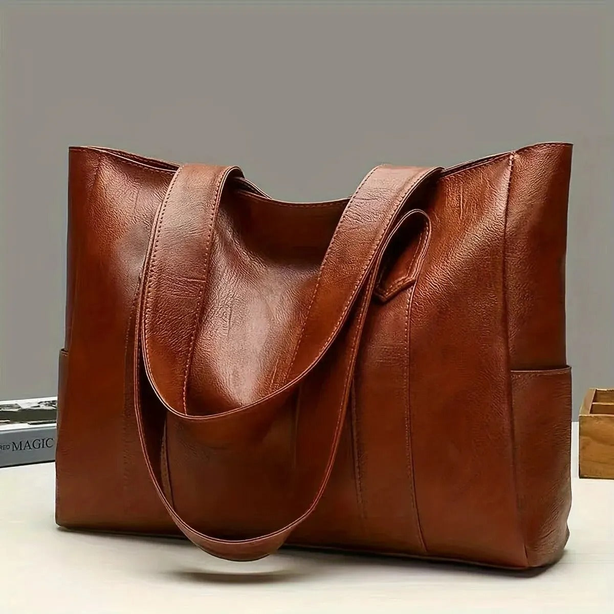 Sac fourre-tout vintage de grande capacité