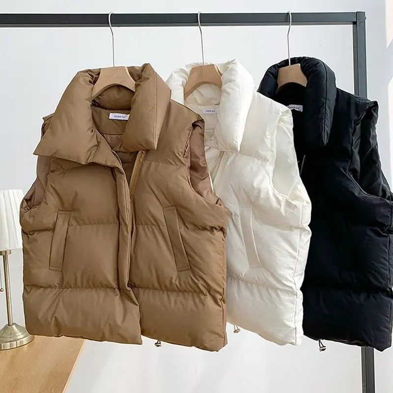 Gilet en duvet chaud pour femmes