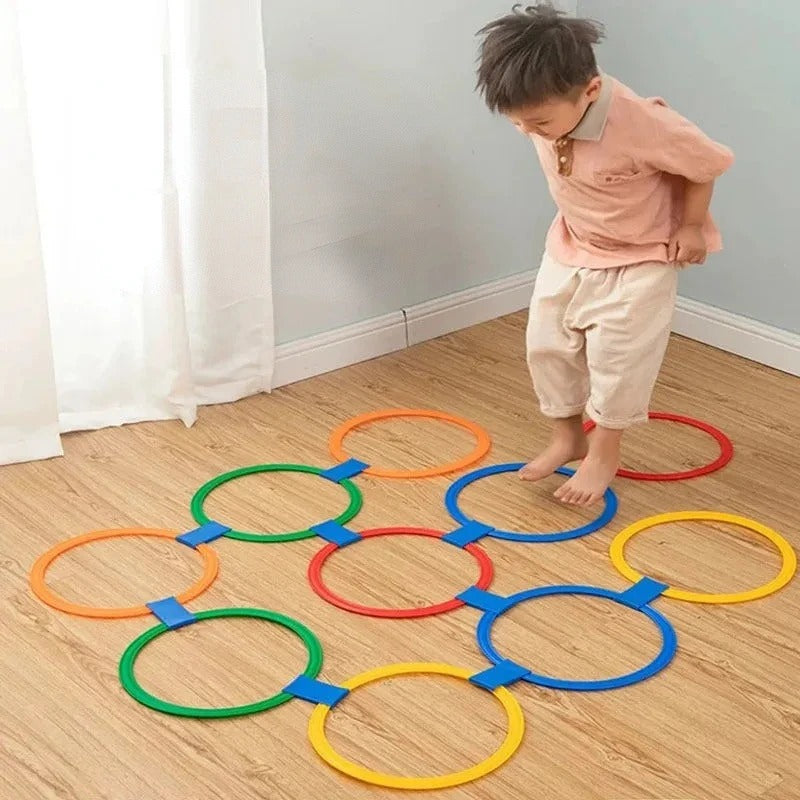 Jeu d'anneaux de saut en treillis Jeu