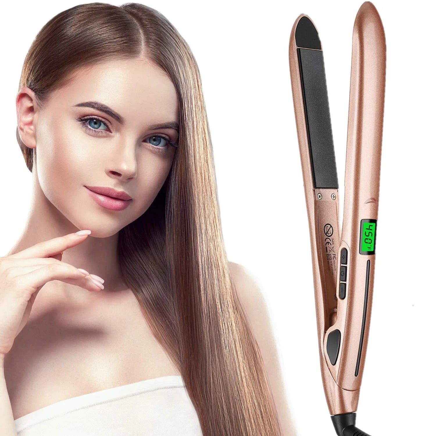 GlamPro | Lisseur et boucleur de cheveux 2 en 1
