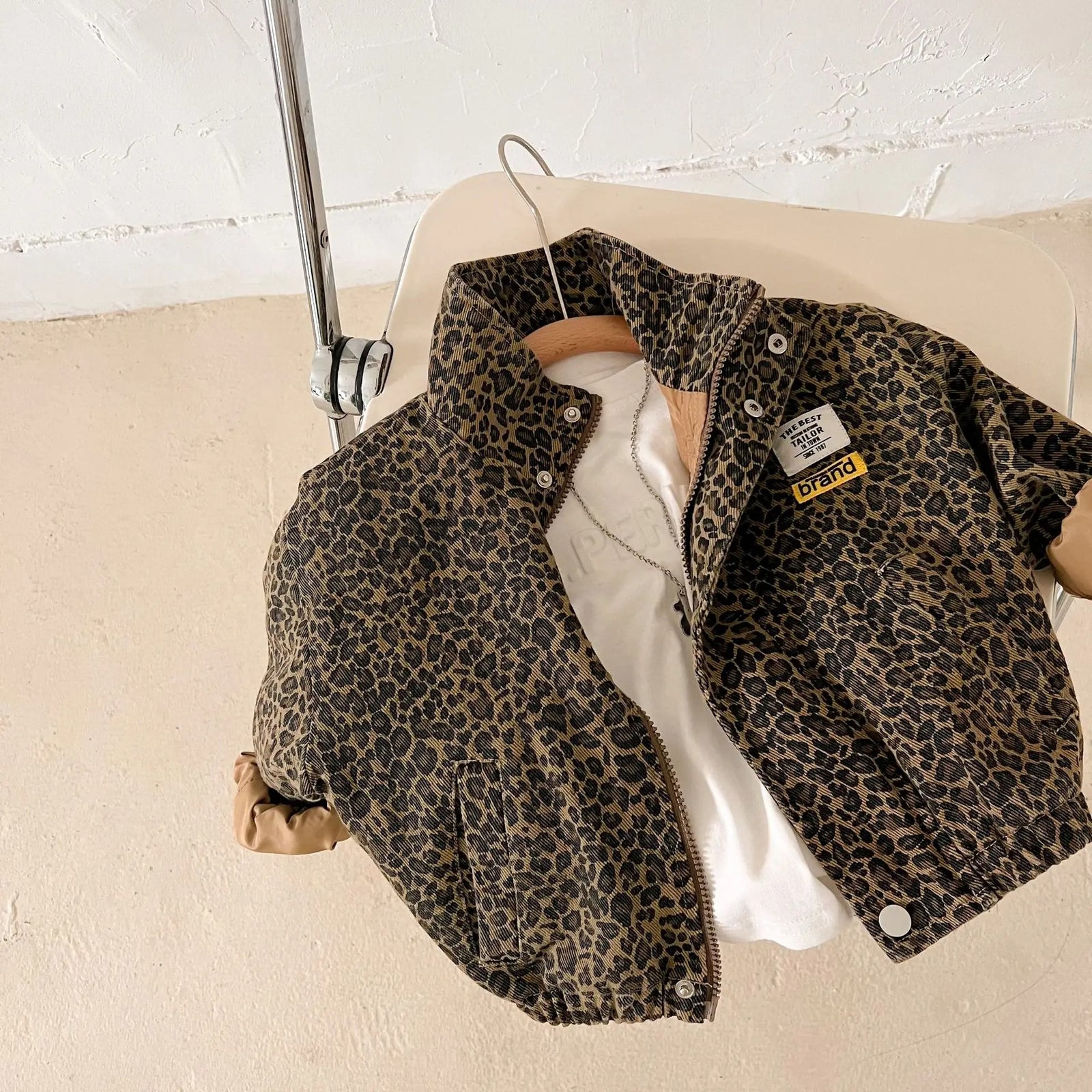 Veste imprimée léopard pour enfants