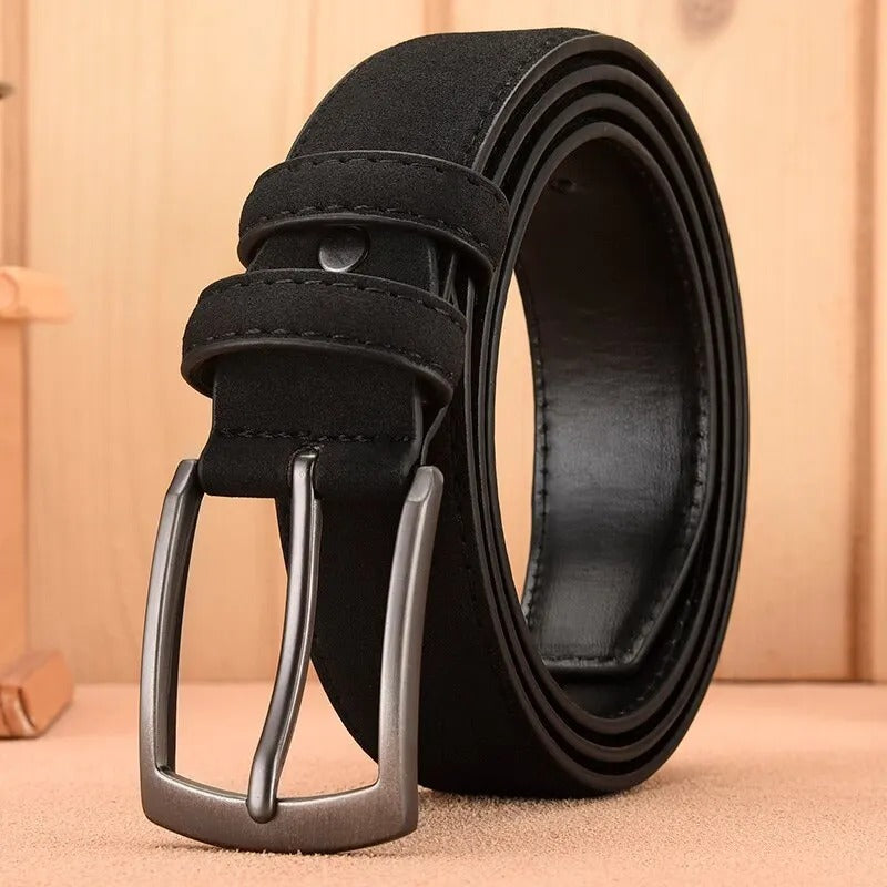 Ceinture rétro en daim pour hommes