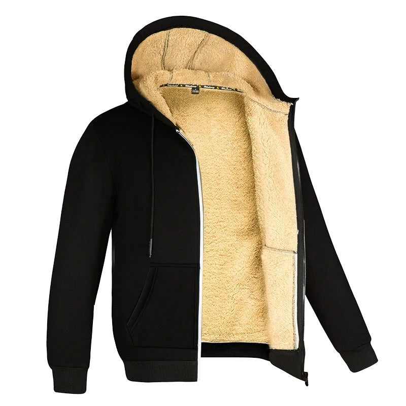 Veste polaire chaude et épaisse pour hommes