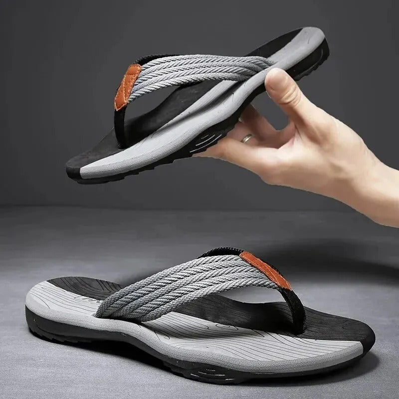 Pantoufles d'extérieur souples pour hommes