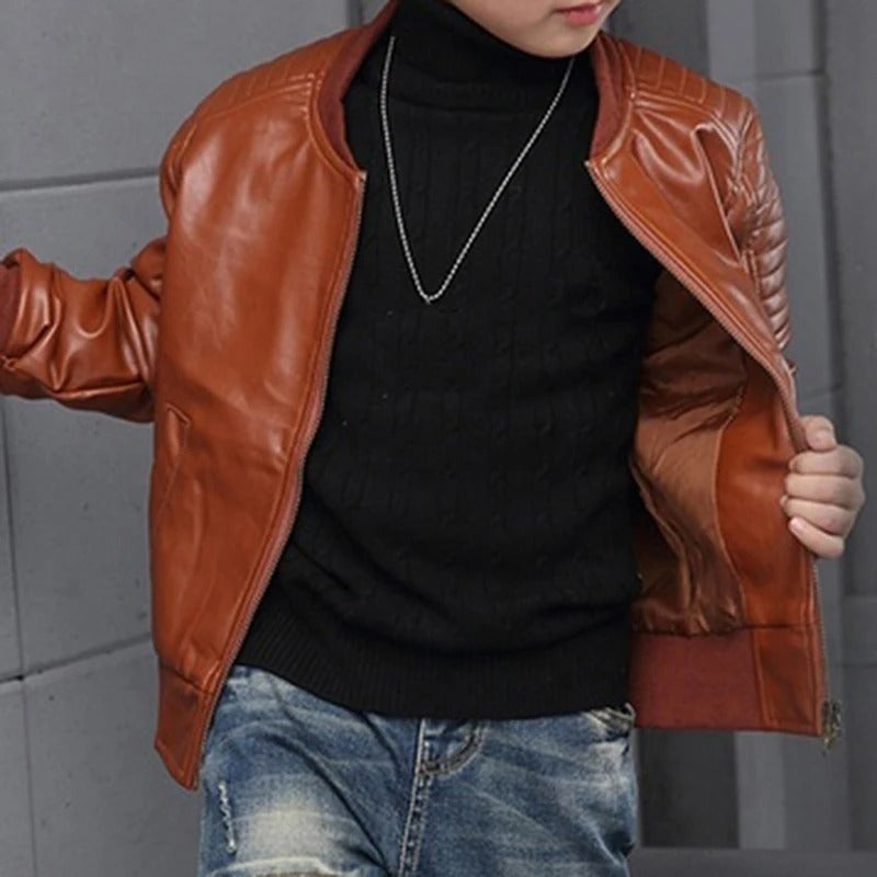 Veste de cuir pour enfants
