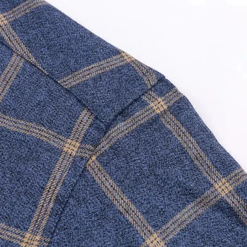 Chemise Homme Carreaux Ajustée 100% Coton-5