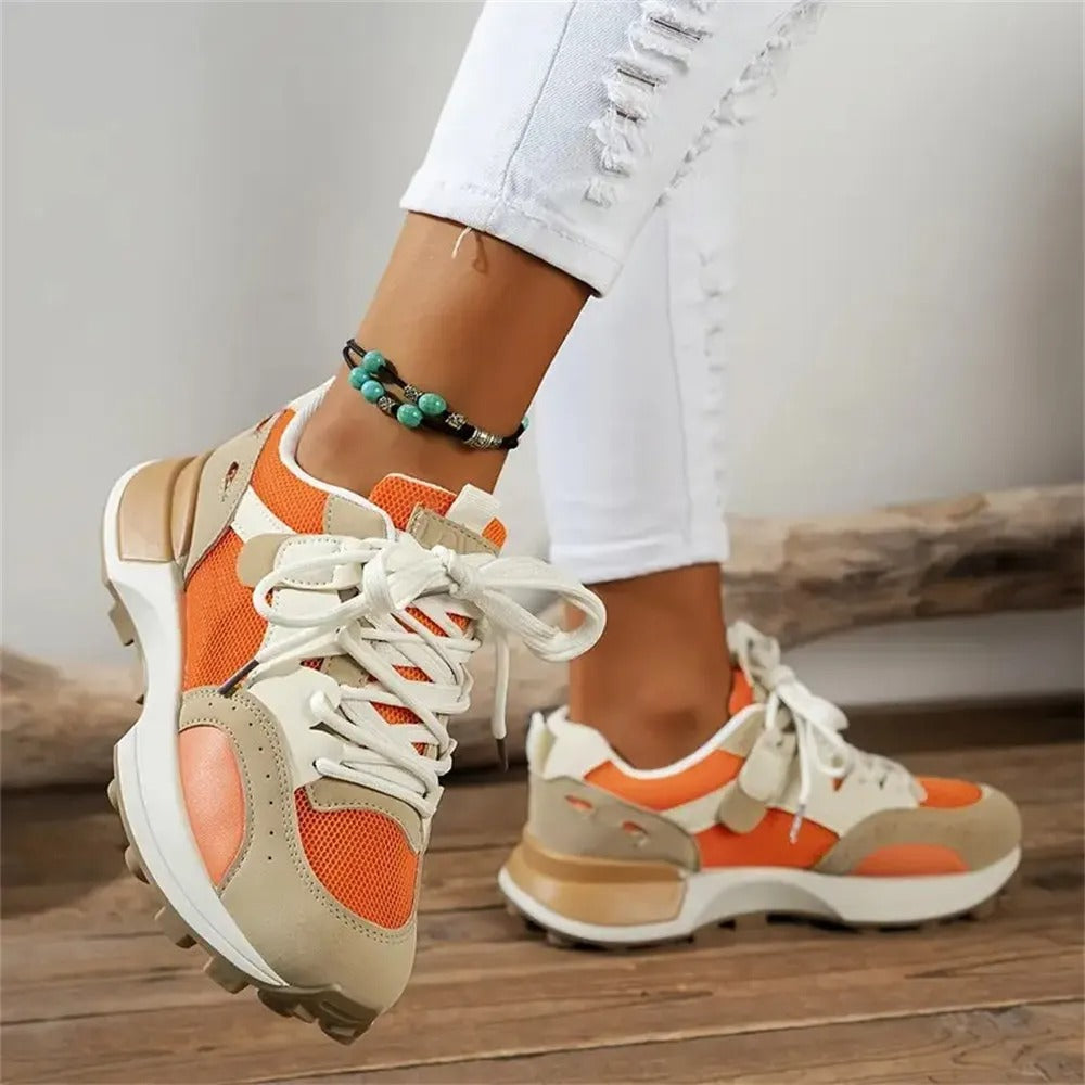 Baskets tendance color block pour femmes