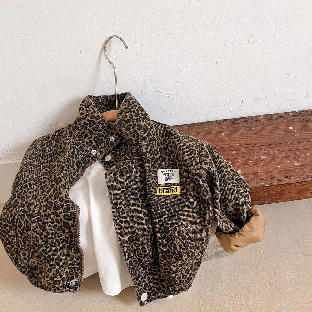 Veste imprimée léopard pour enfants