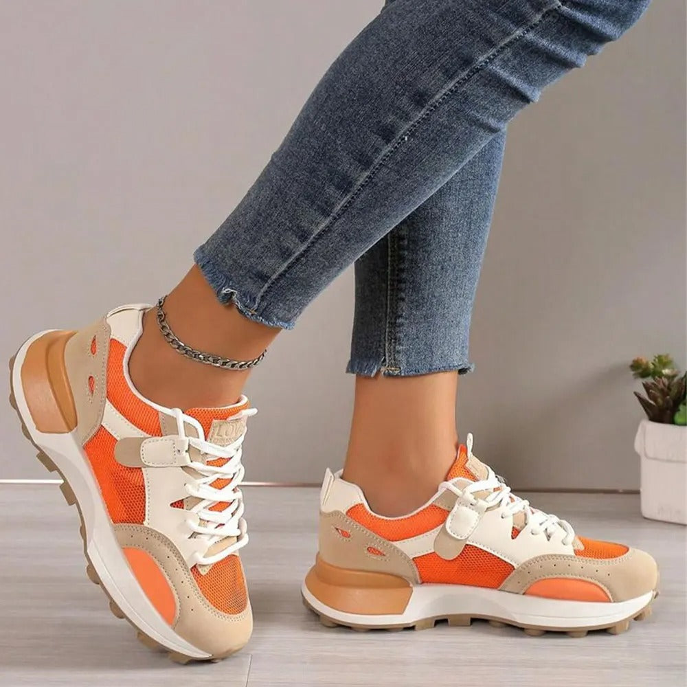 Baskets tendance color block pour femmes