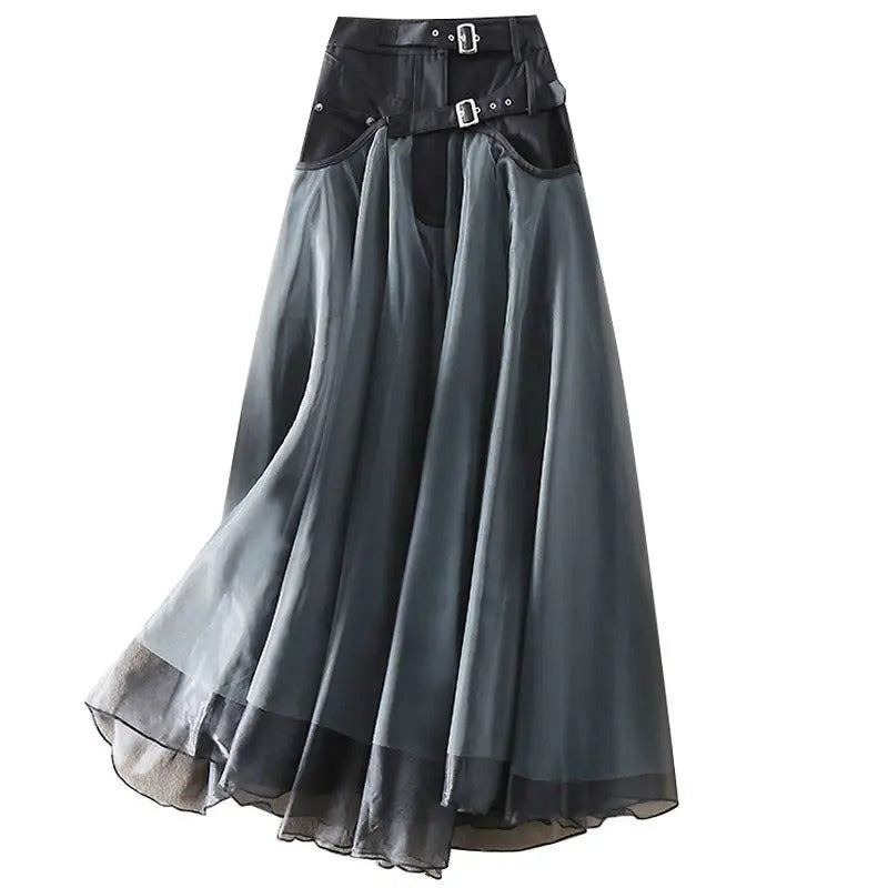Jupe en maille taille haute pour femmes
