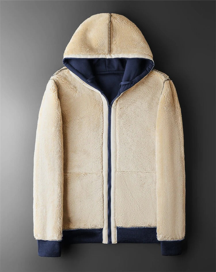 Veste polaire chaude et épaisse pour hommes