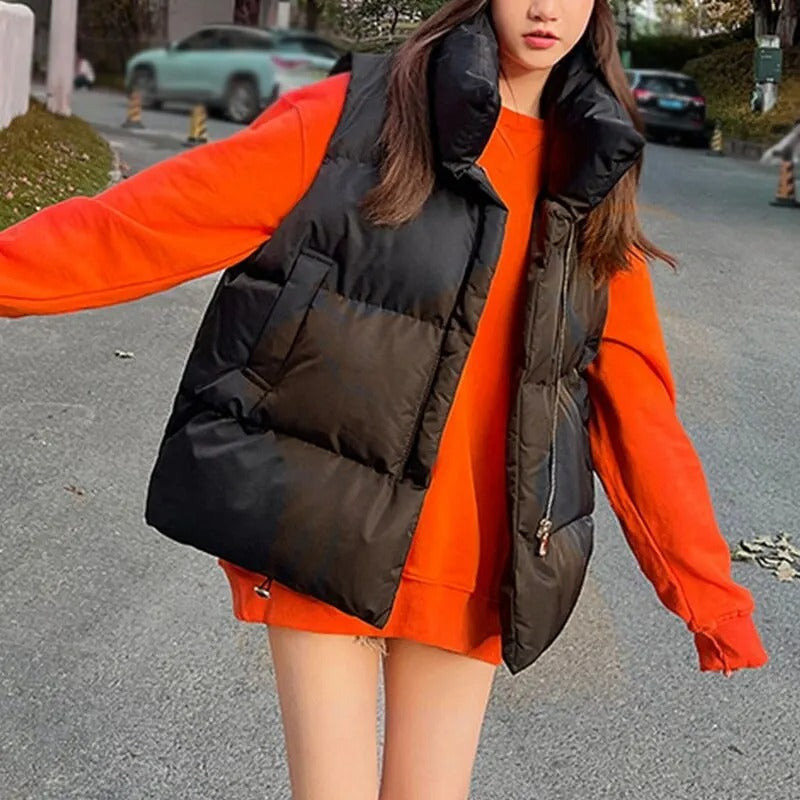 Gilet en duvet chaud pour femmes