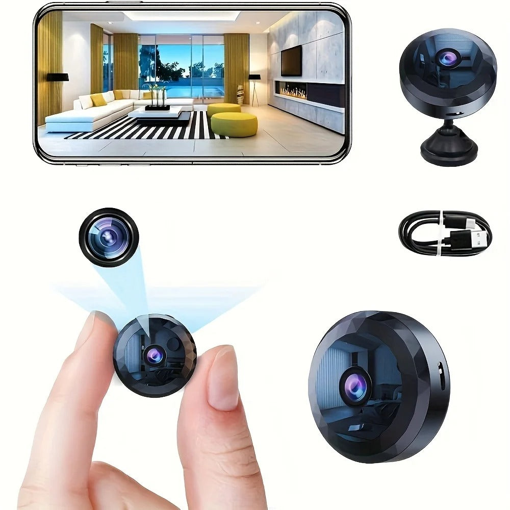 Caméra de sécurité sans fil 1080P HD compacte