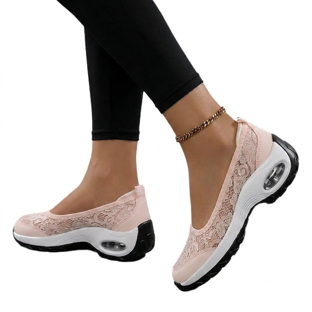 Ballerines Femme Confortables en Dentelle Élégante