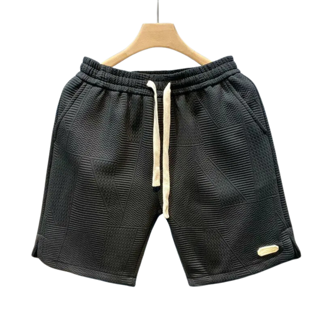 Short de sport à motif de vagues pour hommes