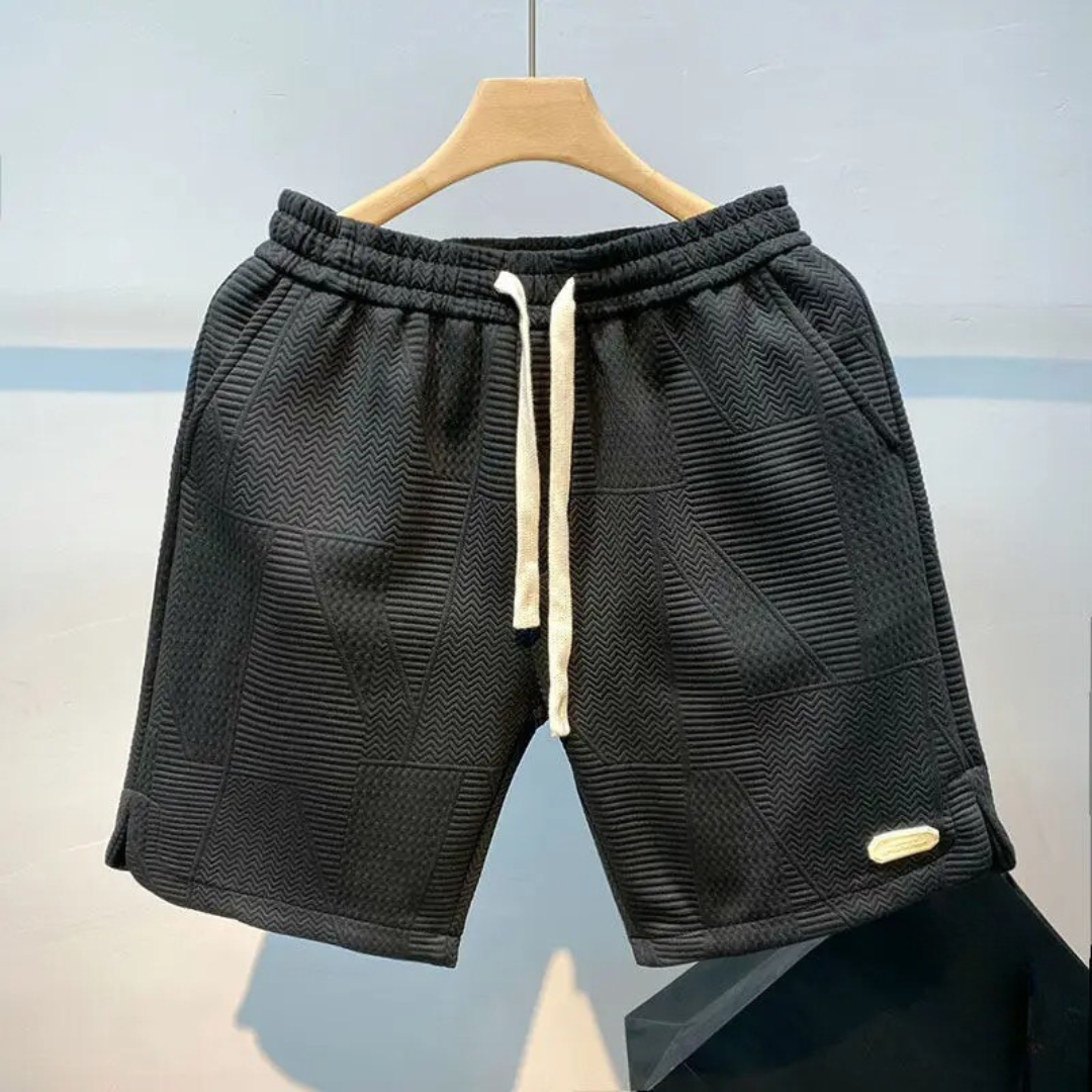 Short de sport à motif de vagues pour hommes