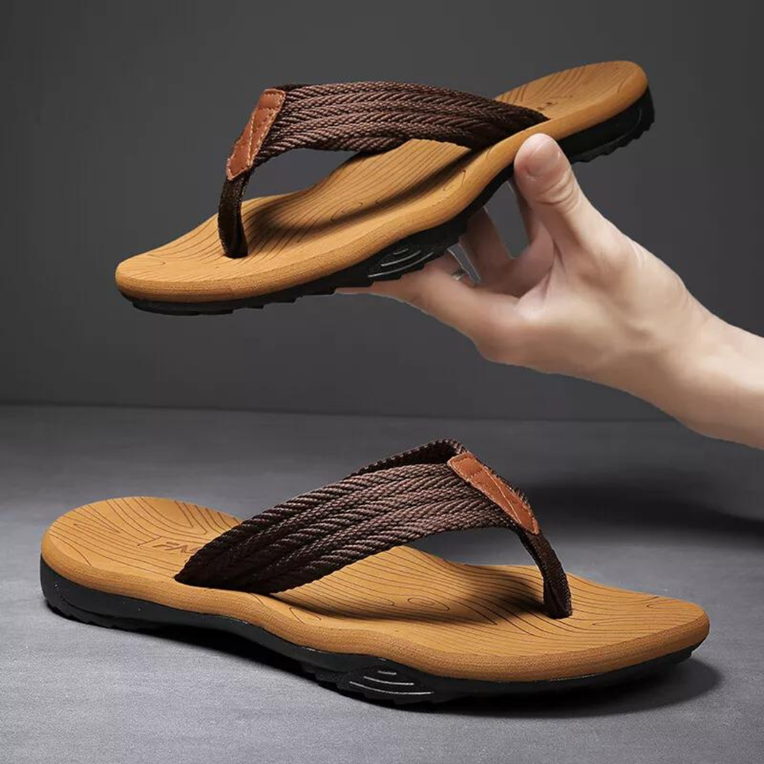 Pantoufles d'extérieur souples pour hommes