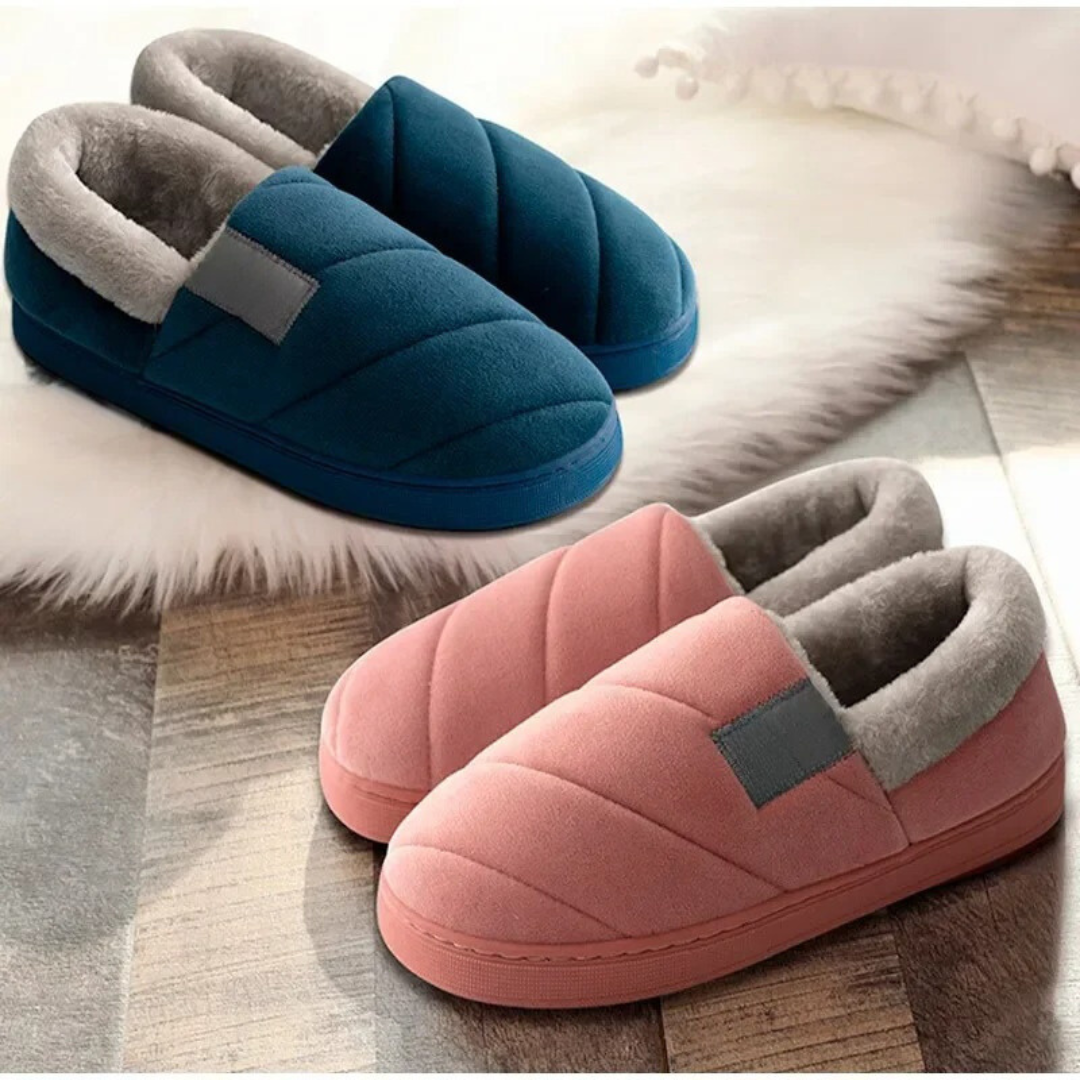 Chaussons en fourrure antidérapants pour hommes