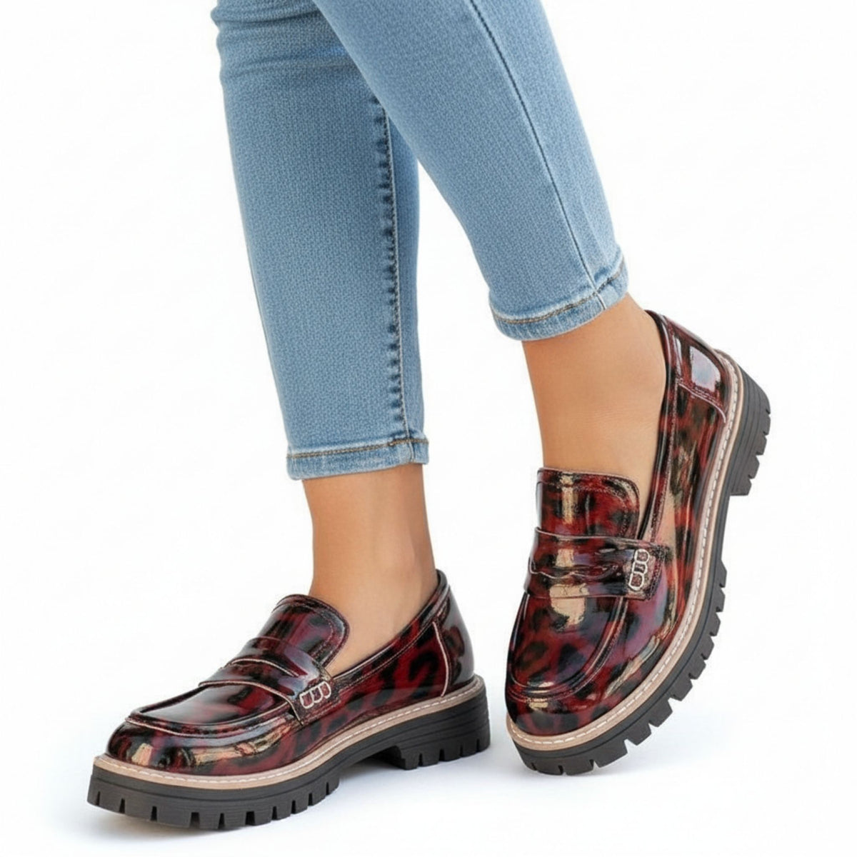 Mocassins Femmes à Plateforme Moderne