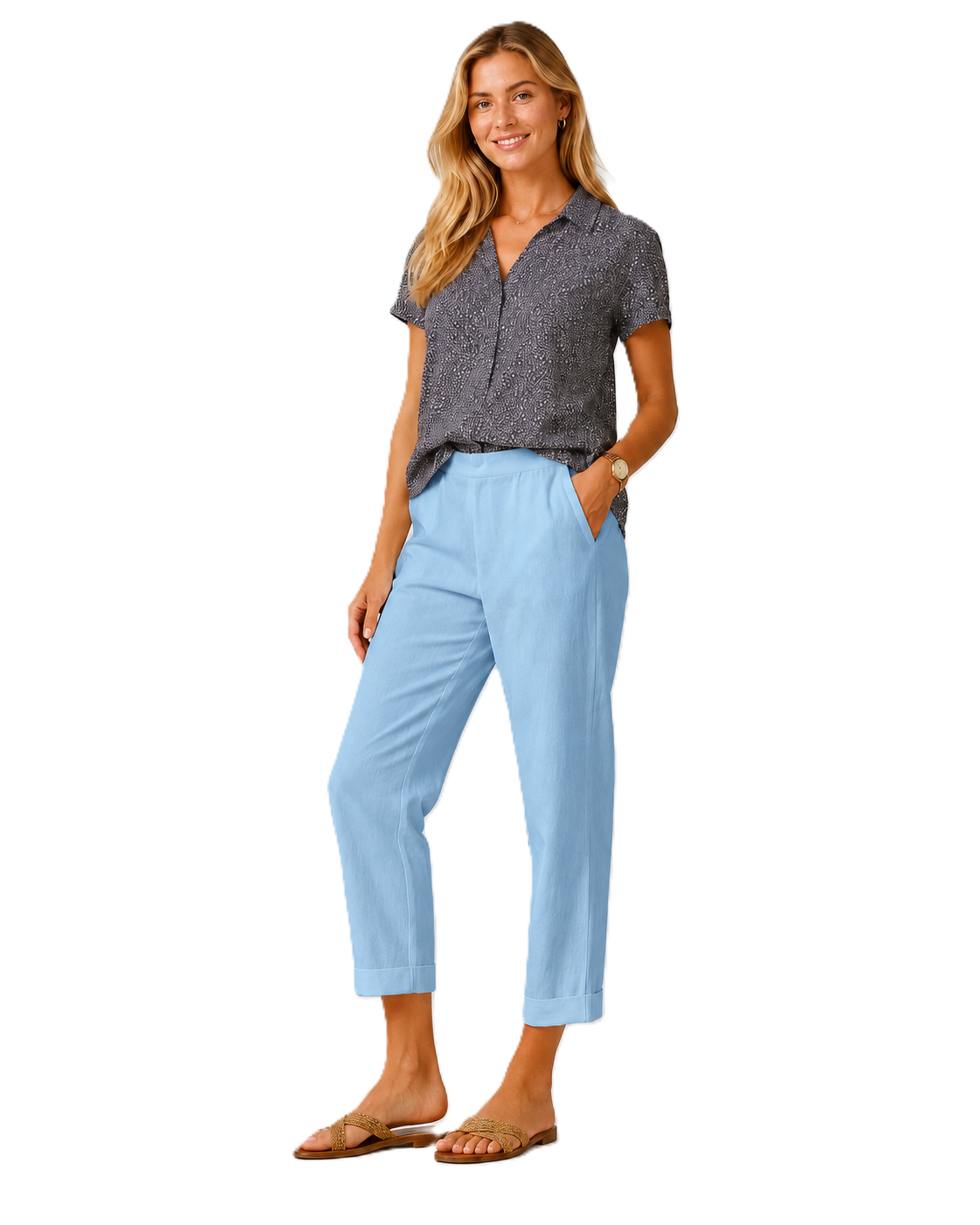 Pantalon léger pour femmes style décontracté