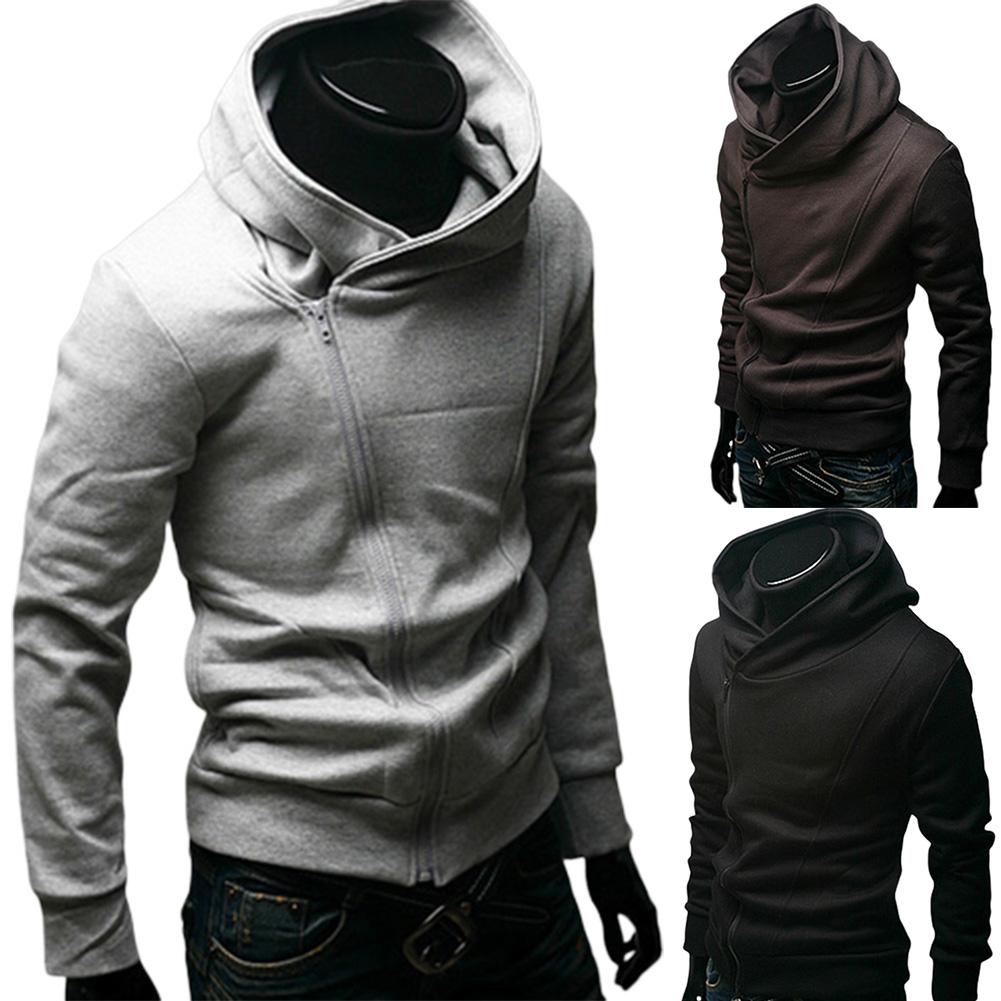 Variant image for Sweat Shirt Homme Zippé Moderne en Coton Doux-1