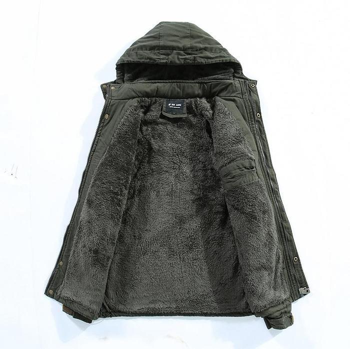 Veste Hiver Femme Élegante Ajustée en Polyester et Laine-3