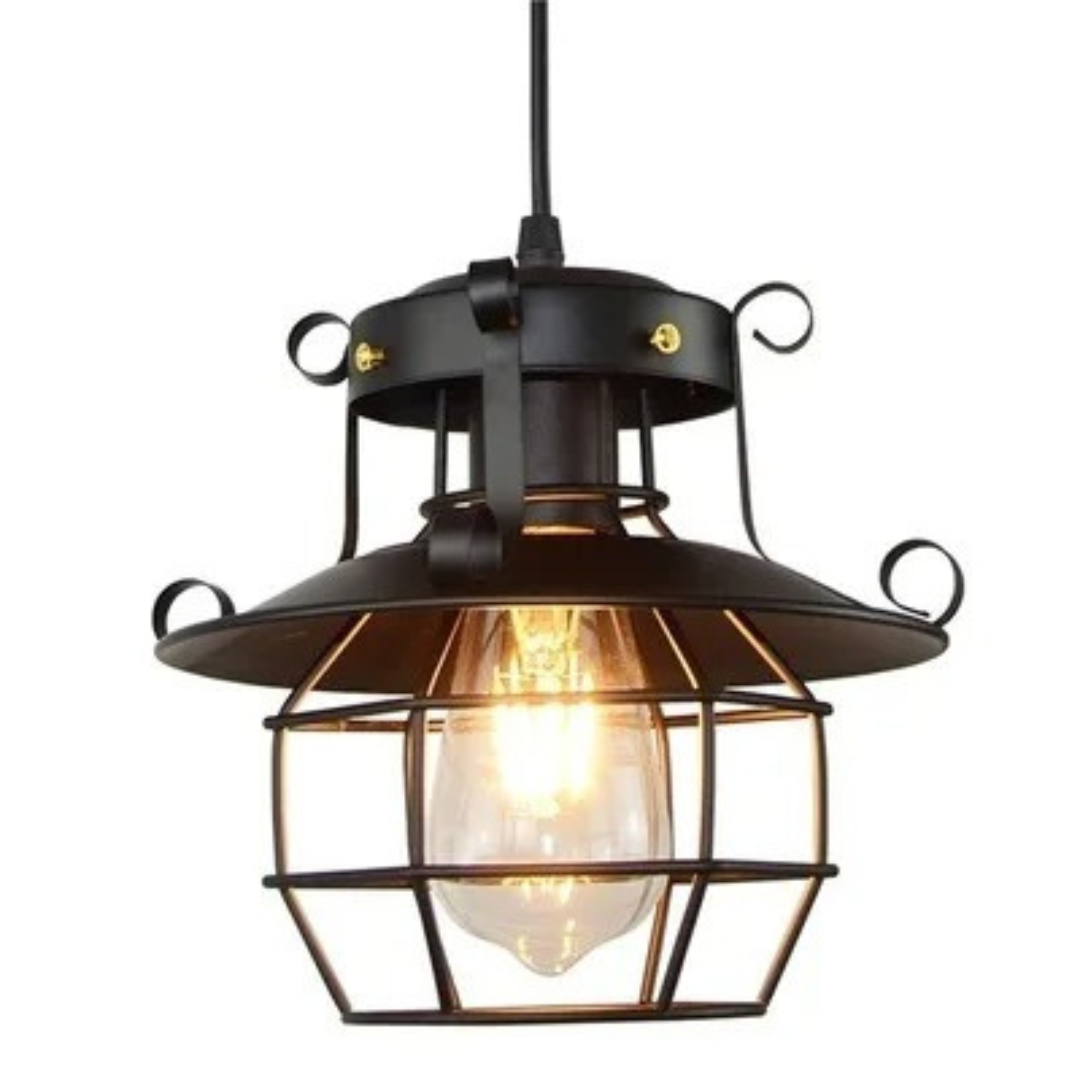 Lampe suspendue rétro industrielle