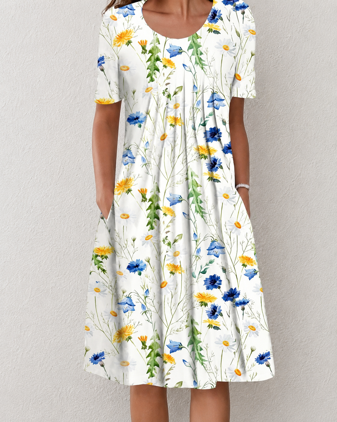 Robe d'été à fleurs pour femmes