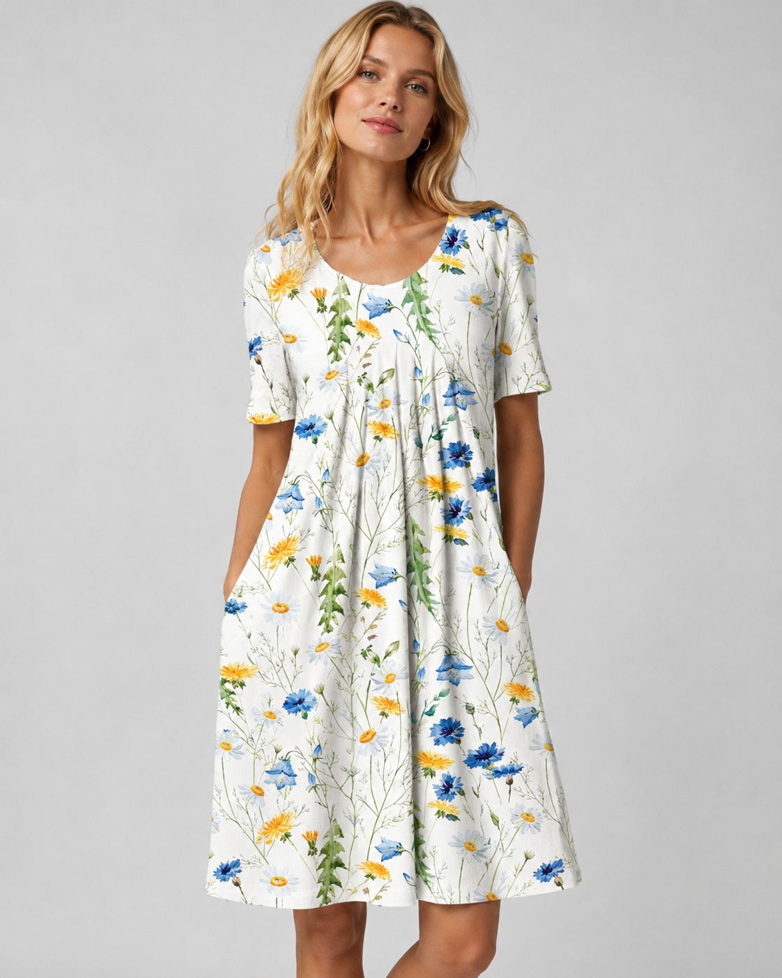 Robe d'été à fleurs pour femmes