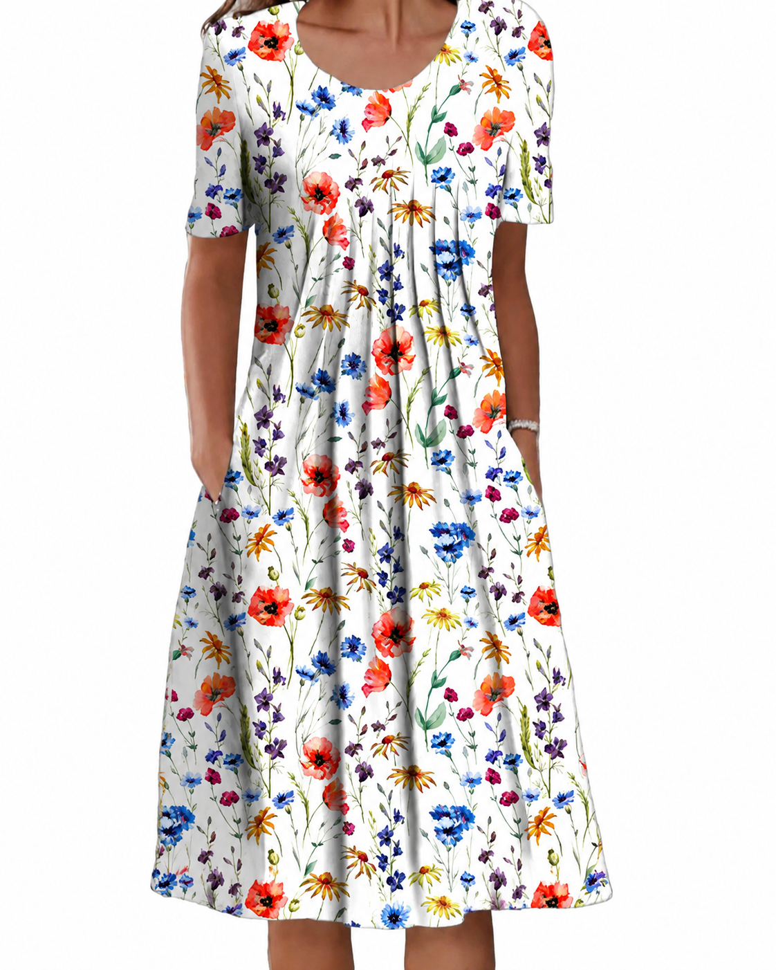 Robe d'été à fleurs pour femmes