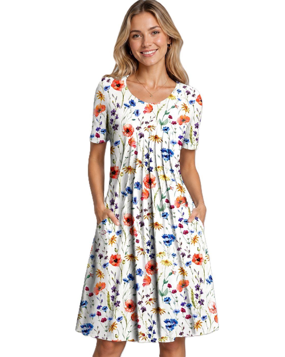 Robe d'été à fleurs pour femmes
